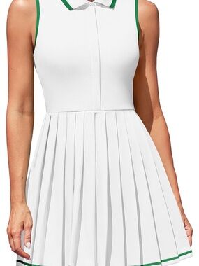 Golf & Tennis Dress with Green Trim NWT